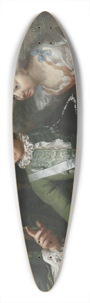 Martin van Meytens - Carl Gustaf Tessin, Ulla Sparre af Sundby samt Brita Stina Sparre 39.3 inch art pintail longboard deck
