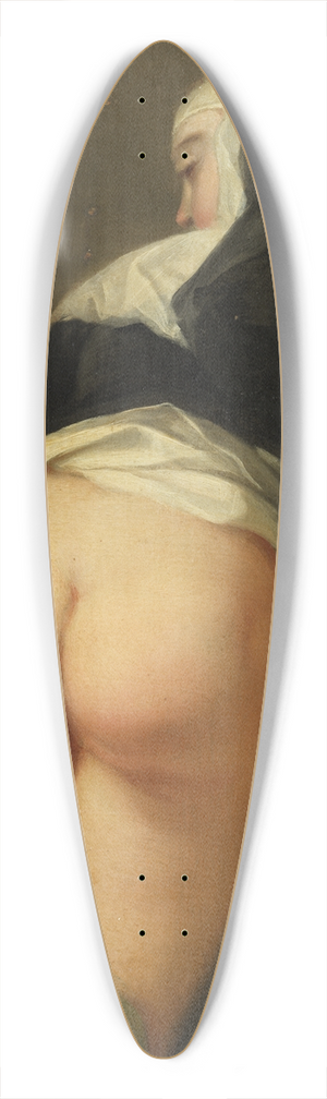 Martin van Meytens - Kneeling Nun. 39.3 inch art pintail longboard deck