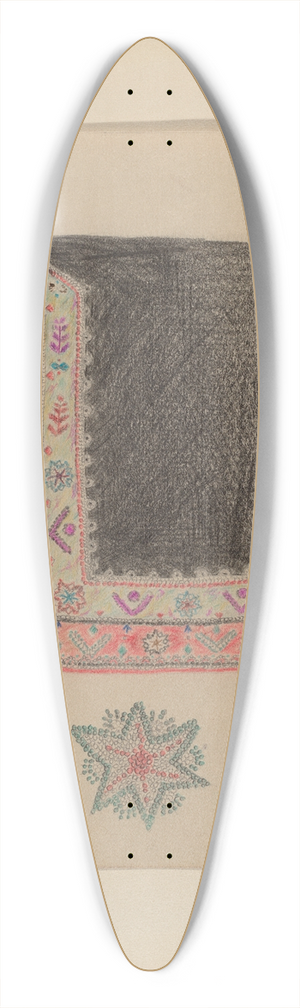 Mary Berner - Beaded Robe 39.3 inch art pintail longboard deck