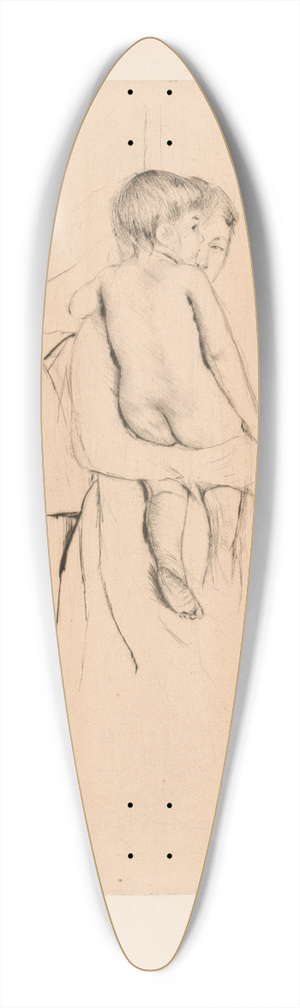 Mary Cassatt - Babys back 39.3 inch art pintail longboard deck