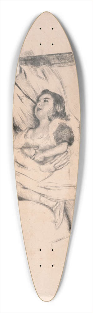 Mary Cassatt - Jeannette and her mother seated on a sofa 39.3 inch art pintail longboard deck
