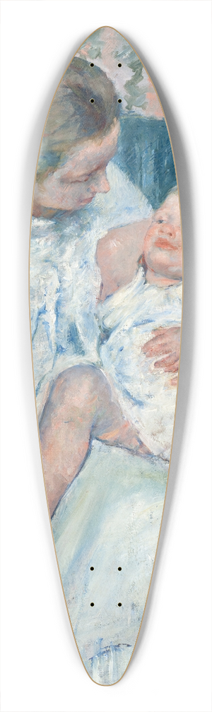 Mary Cassatt - Mother About to Wash Her Sleepy Child 39.3 inch art pintail longboard deck