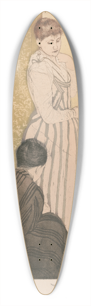 Mary Cassatt - The fitting 39.3 inch art pintail longboard deck
