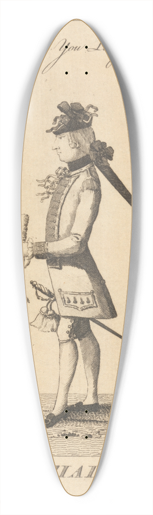 Mary Darly - The Martial 39.3 inch art pintail longboard deck