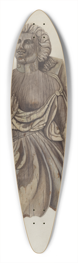 Mary E. Humes - Figurehead Martha 39.3 inch art pintail longboard deck
