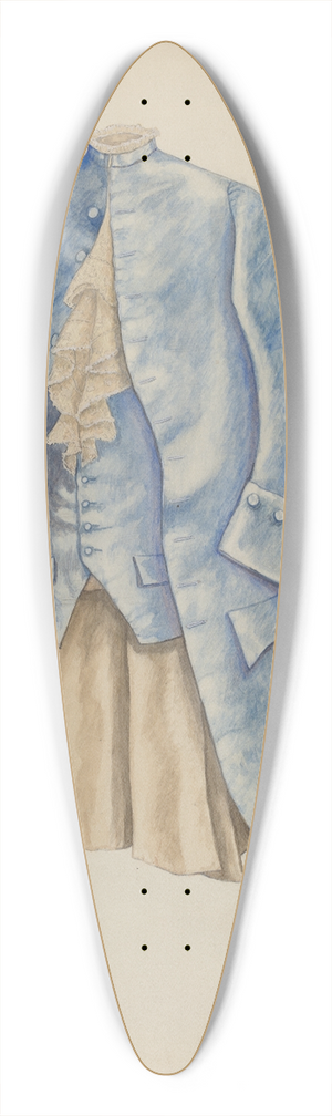 Mary E. Humes - Mans Coat & Waistcoat 39.3 inch art pintail longboard deck