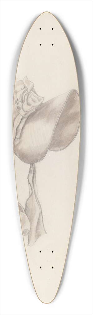 Mary E. Humes - Wedding Bonnet 39.3 inch art pintail longboard deck