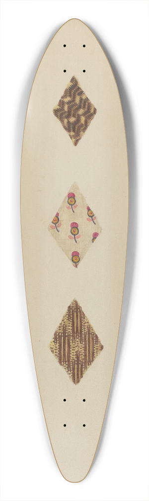 Mary Fitzgerald - Quilt Patches 39.3 inch art pintail longboard deck
