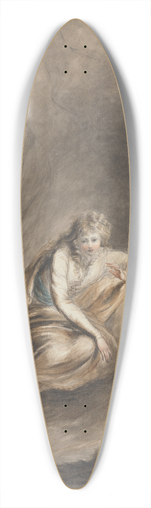 Mary Hoare - Imogen in the Cave, Cymbeline, Act III, Scene VI 39.3 inch art pintail longboard deck