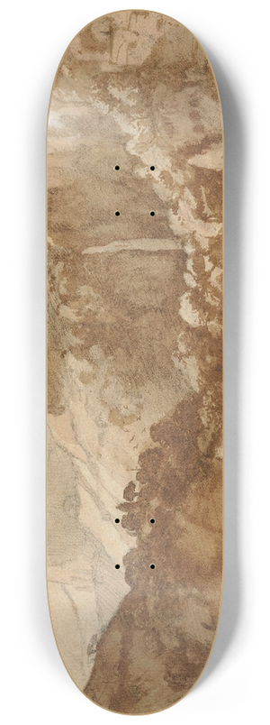 Claude Lorrain - View of Tivoli 8.25 inch art skate deck Claude Lorrain - View of Tivoli 8.25 inch art skate deck