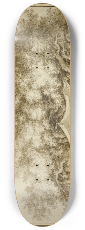 Claude-Louis Chtelet - View of the Famous Chestnut Tree of Mount Etna, called Centum Cavalli 8.25 inch art skate deck