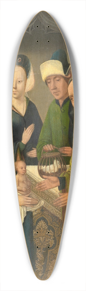 Master of Hoogstraeten - Presentation in the Temple 39.3 inch art pintail longboard deck Master of Hoogstraeten - Presentation in the Temple 39.3 inch art pintail longboard deck
