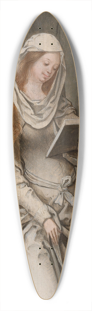Master of the Antwerp Adoration - The Annunciation 39.3 inch art pintail longboard deck