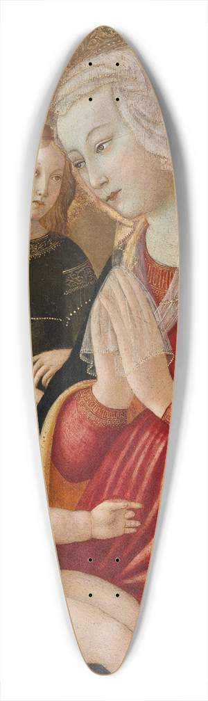 Master Of The Castello Nativity - Madonna and Child 39.3 inch art pintail longboard deck