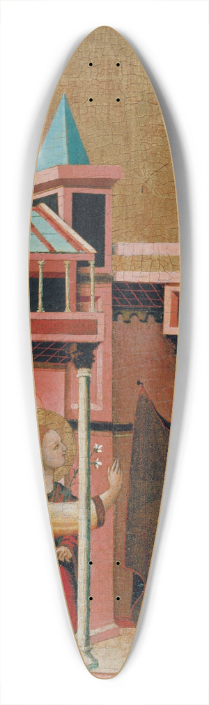 Master of the Cini Madonna - Annunciation 39.3 inch art pintail longboard deck
