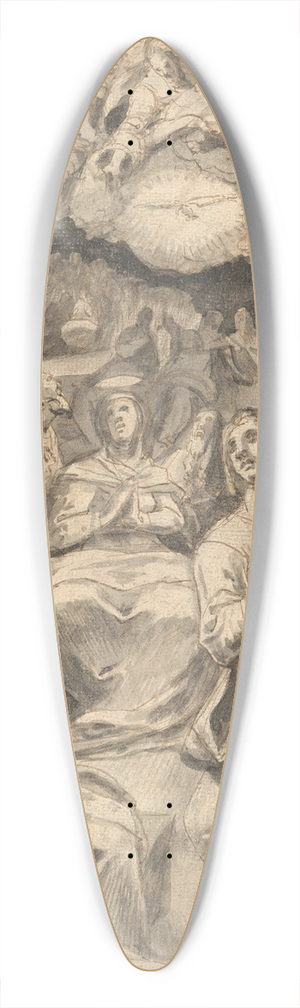 Master of the Egmont Albums - The Pentecost 39.3 inch art pintail longboard deck Master of the Egmont Albums - The Pentecost 39.3 inch art pintail longboard deck