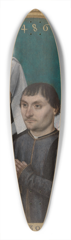 Master of the Legend of Saint Ursula - Three Donors 39.3 inch art pintail longboard deck