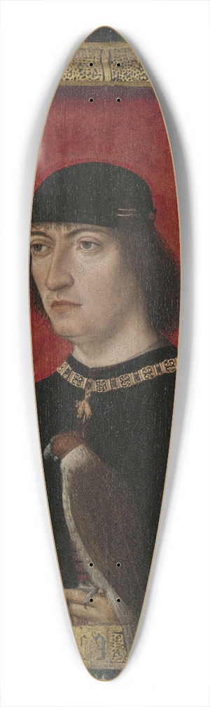 Master of the Portraits of Princes - Portrait of Engelbert II, Count of Nassau 39.3 inch art pintail longboard deck