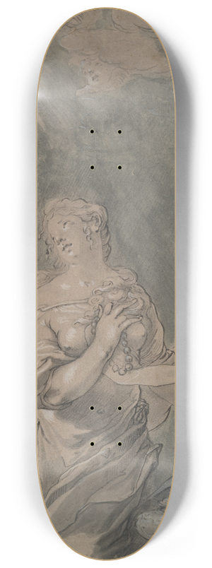 Claude Mellan - Saint Mary Magdalen inPrayer 8.25 inch art skate deck