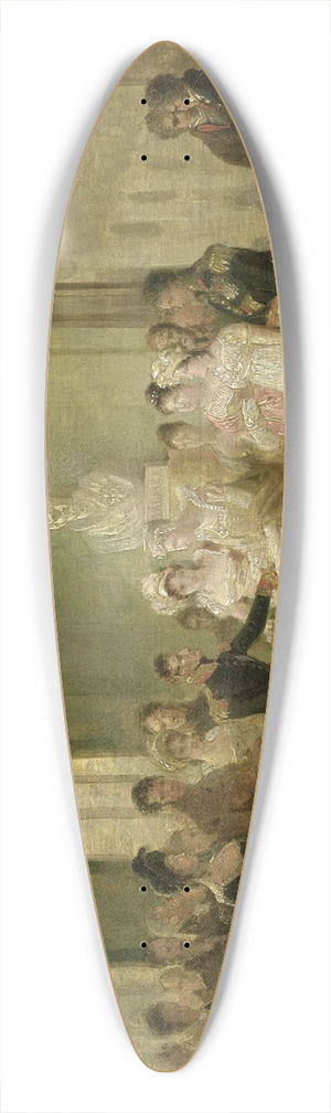 Mattheus Ignatius van Bree - An Unidentified Historical Subject 39.3 inch art pintail longboard deck