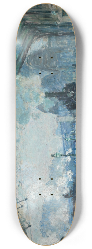 Claude Monet - Arrival of the Normandy Train, Gare Saint-Lazare 8.25 inch art skate deck