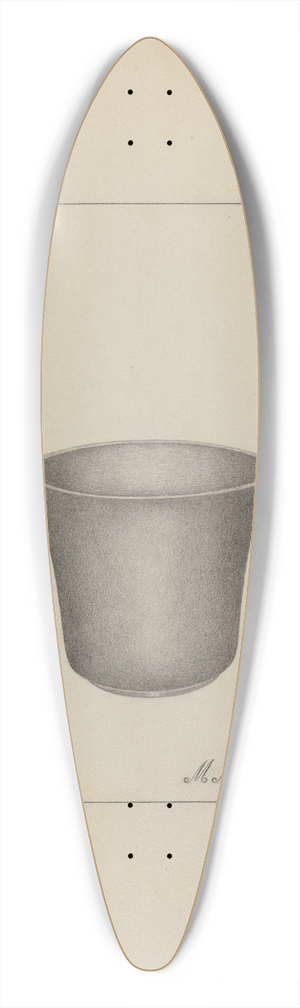 Matthew Mangiacotti - Pewter Cup 39.3 inch art pintail longboard deck