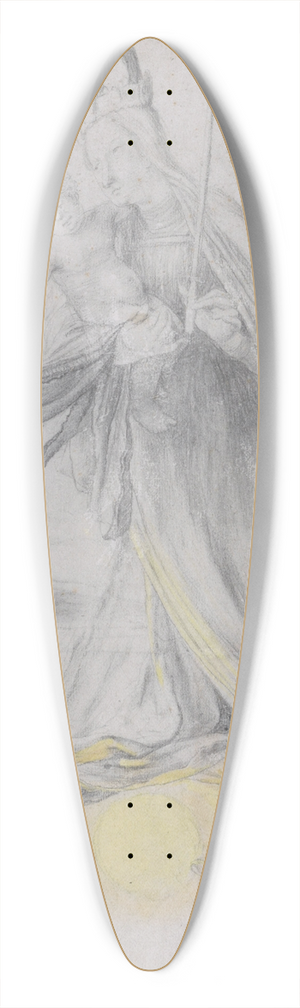 Matthias Grnewald - Virgin and Child in the Clouds 39.3 inch art pintail longboard deck Matthias Grnewald - Virgin and Child in the Clouds 39.3 inch art pintail longboard deck