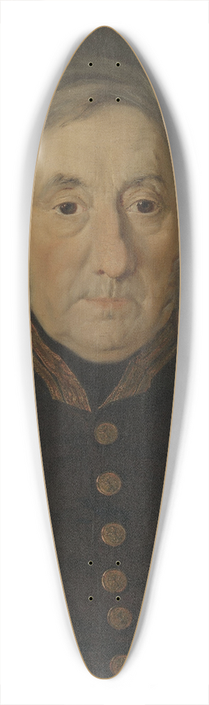 Matthias Stoltenberg - Portrait of County Court Judge Thomas H. Minichen 39.3 inch art pintail longboard deck Matthias Stoltenberg - Portrait of County Court Judge Thomas H. Minichen 39.3 inch art pintail longboard deck