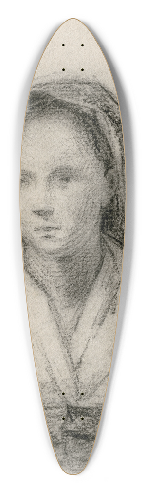 Matthijs Maris - Borstbeeld van een meisje met hoofddoek 39.3 inch art pintail longboard deck