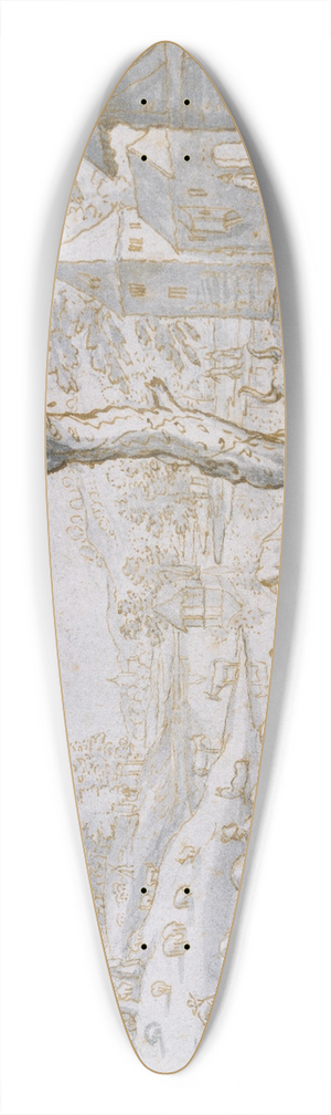 Matthus Merian the elder - Jahreszeitenbild Sommer 39.3 inch art pintail longboard deck