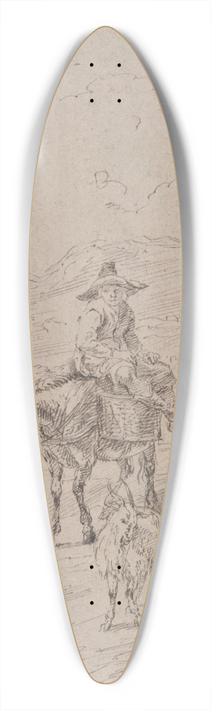 Matthys van den Bergh - Farmers going tomarket 39.3 inch art pintail longboard deck