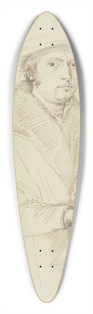 Matthys van den Bergh - Portrait of a benefactor 39.3 inch art pintail longboard deck