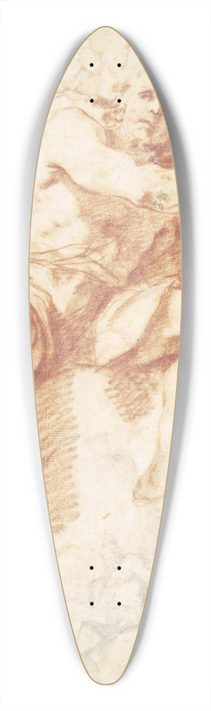 Mattia Preti - Johannes Dberen siddende, og studie af Johannes Dberen med to apostle 39.3 inch art pintail longboard deck