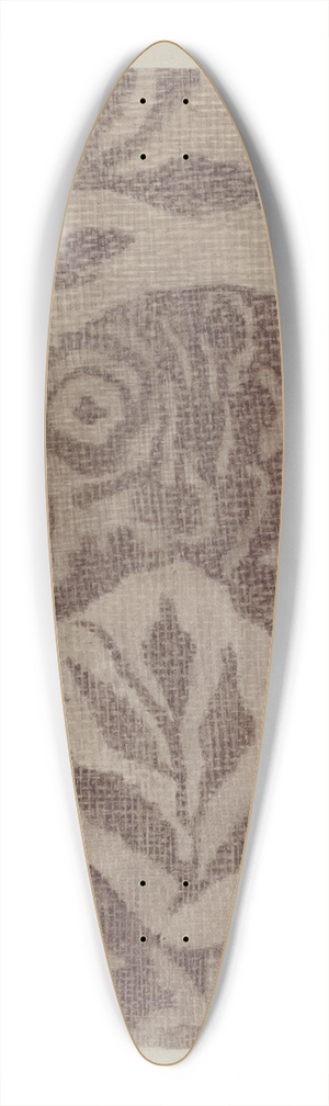 Maud M. Holme - Handwoven Coverlet 39.3 inch art pintail longboard deck
