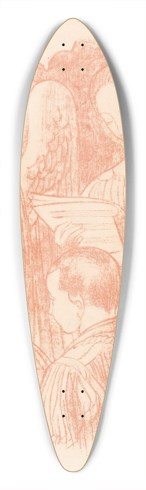 Maurice Denis - Drie zingende engelen en twee koorknapen tijdens de Heilige Mis 39.3 inch art pintail longboard deck