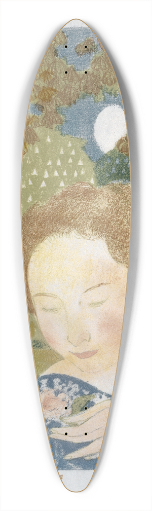 Maurice Denis - The Attitudes Are Informal And Chaste 39.3 inch art pintail longboard deck
