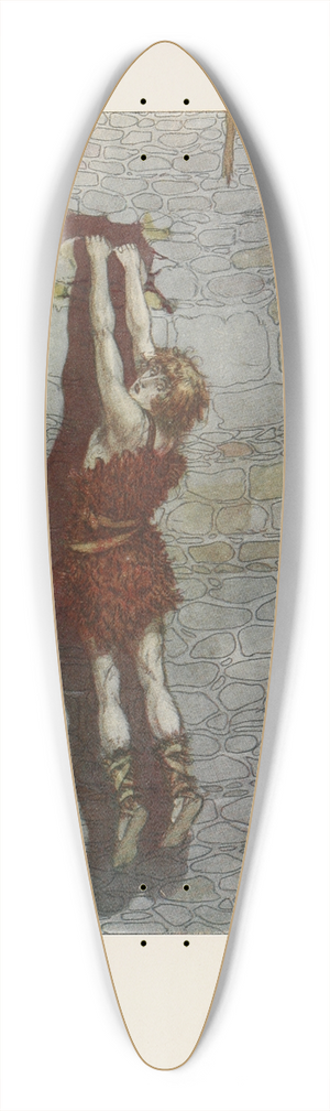 Maurice Lalau - And all the time he was slipping, slowly but surely 39.3 inch art pintail longboard deck