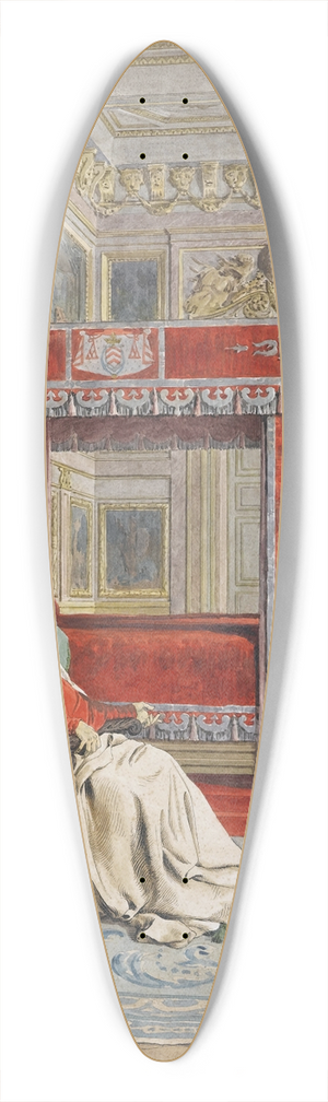 Maurice Leloir - La Mort de Richelieu 39.3 inch art pintail longboard deck