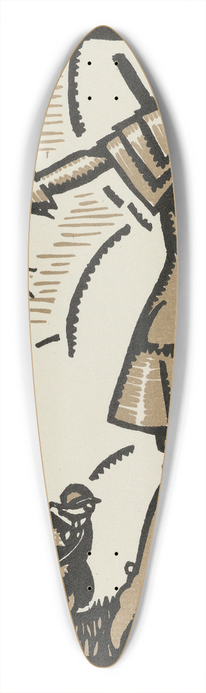Maurice Leroy - Remords ; Costume de Chasse 39.3 inch art pintail longboard deck
