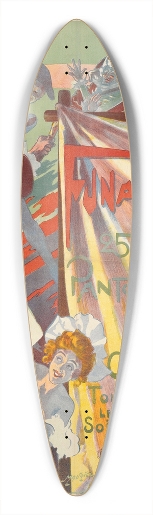 Maurice Louis Henri Neumont - Funambules 39.3 inch art pintail longboard deck