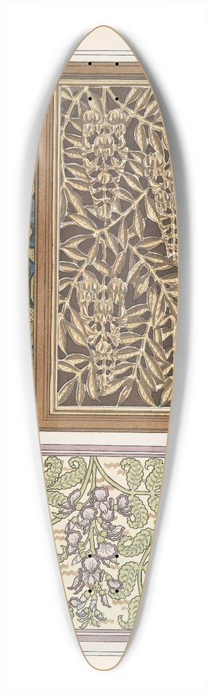 Maurice Pillard Verneuil - Glycine 3 39.3 inch art pintail longboard deck