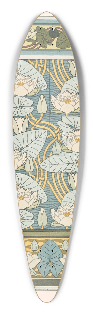 Maurice Pillard Verneuil - Nnuphar 2 39.3 inch art pintail longboard deck