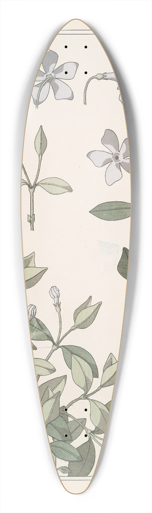 Maurice Pillard Verneuil - Pervenche 39.3 inch art pintail longboard deck