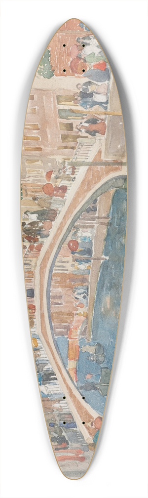 Maurice Prendergast - A Bridge In Venice 39.3 inch art pintail longboard deck Maurice Prendergast - A Bridge In Venice 39.3 inch art pintail longboard deck