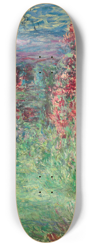 Claude Monet - La maison dans les roses 8.25 inch art skate deck