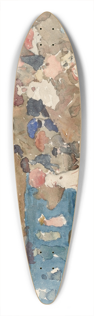 Maurice Prendergast - Revere Beach 39.3 inch art pintail longboard deck Maurice Prendergast - Revere Beach 39.3 inch art pintail longboard deck