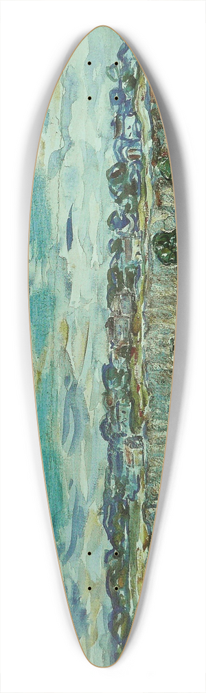 Maurice Prendergast - St. Malo 39.3 inch art pintail longboard deck Maurice Prendergast - St. Malo 39.3 inch art pintail longboard deck