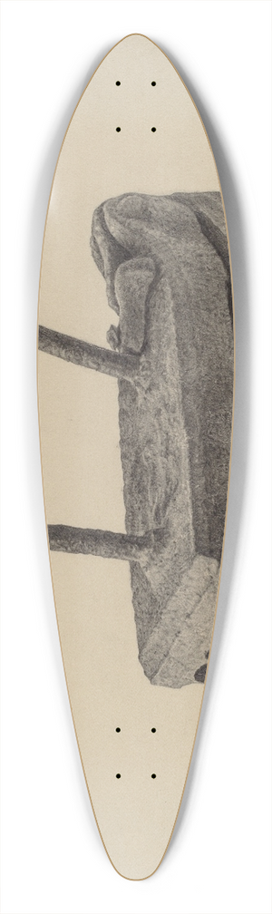 Maurice Van Felix - Flatiron-Crimping Iron 39.3 inch art pintail longboard deck