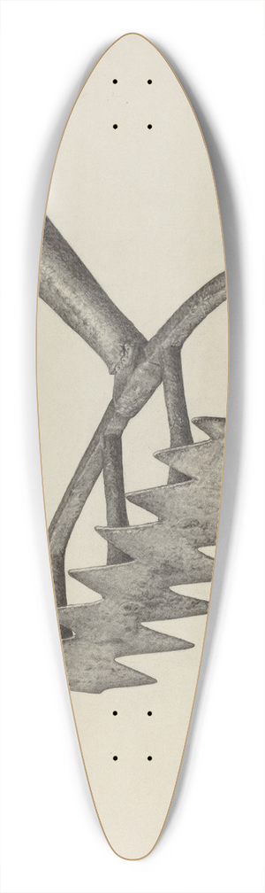 Maurice Van Felix - Oven Scraper 39.3 inch art pintail longboard deck