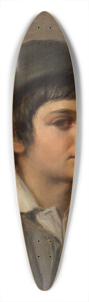 Maurycy Gottlieb - Portrait of a boy in a hat 39.3 inch art pintail longboard deck